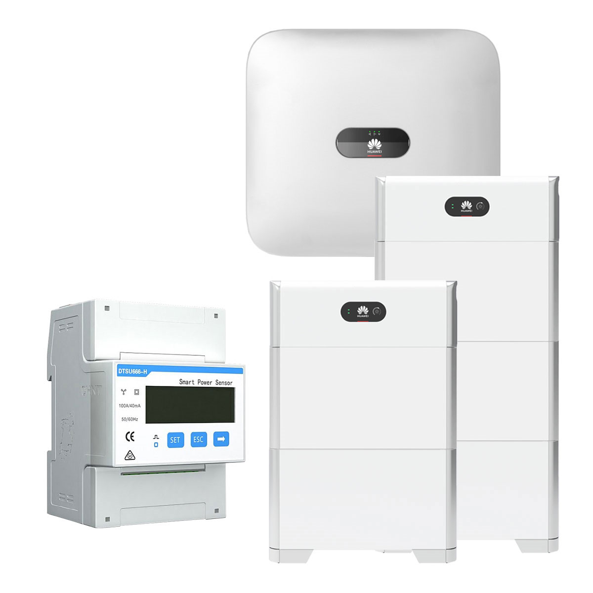 Huawei Sun 2000 2KTL-L1 2kW Hybrid Wechselrichter mit 25 kWh Solarspeicher-Set  