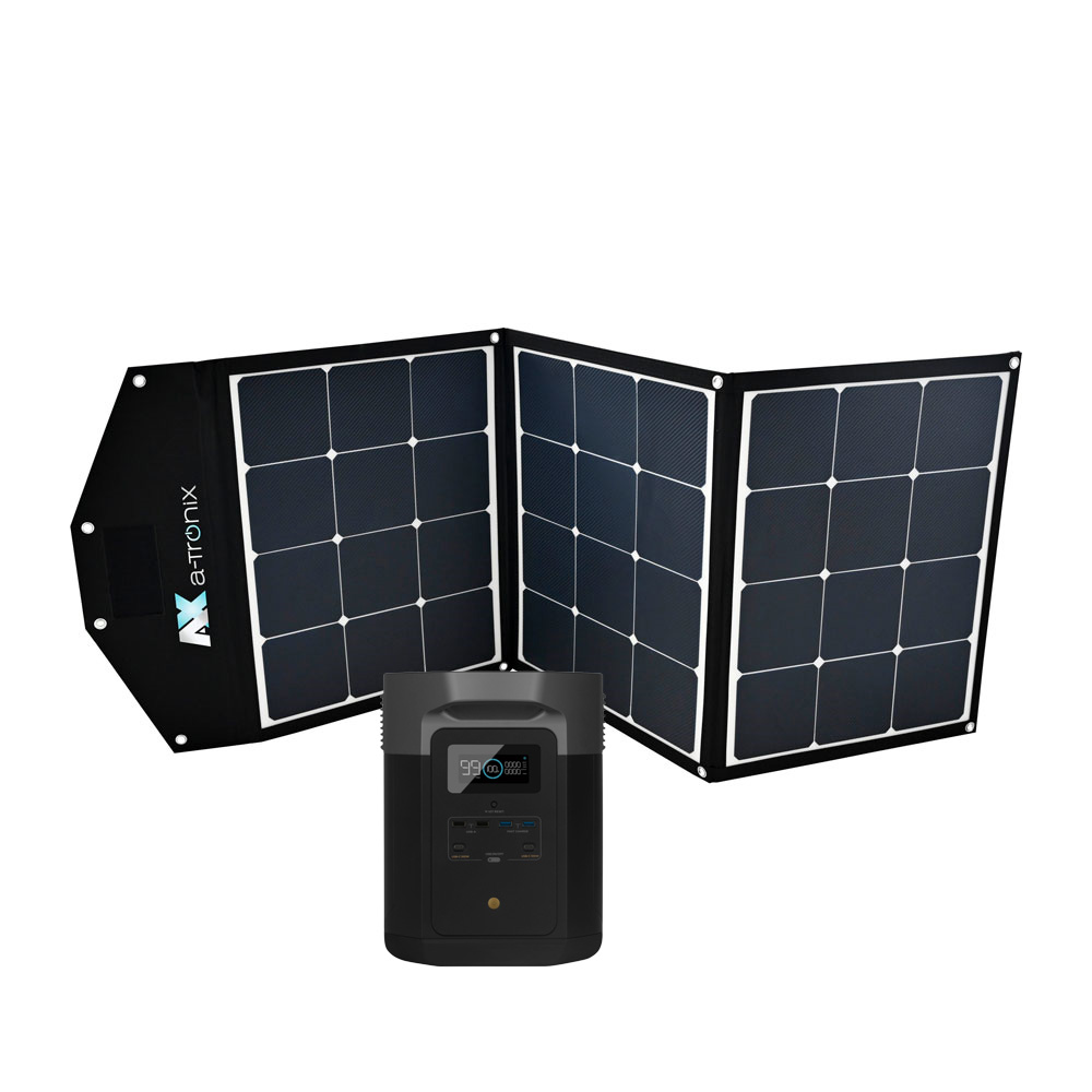 Ecoflow Delta Max 2016Wh Powerstation mit a-TroniX Solar Bag 135W