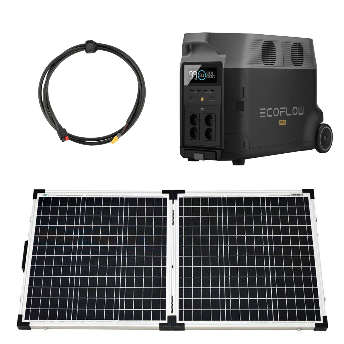 EcoFlow Delta Pro 3600Wh Portable Powerstation mit 100W Solarkoffer