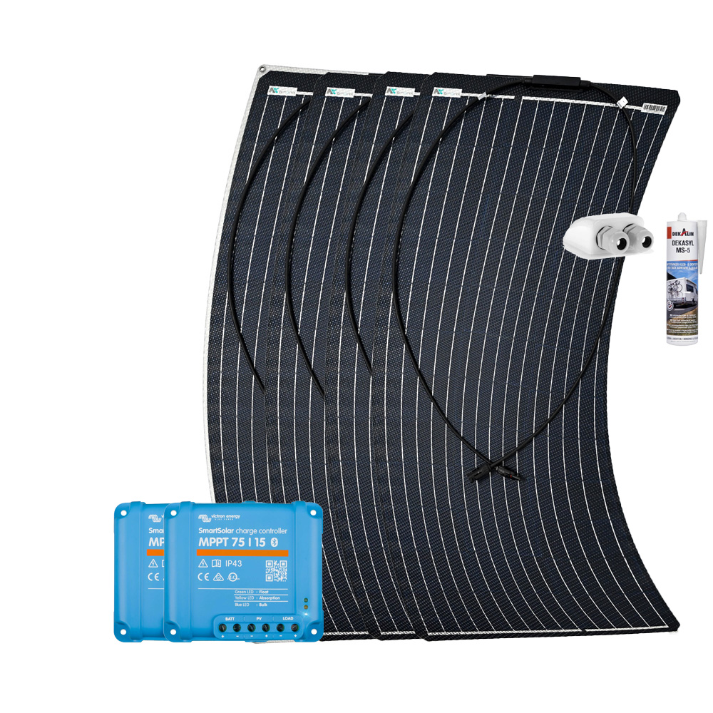 a-TroniX Solaranlage Wohnmobil 400W Flex mit MPPT Laderegler
