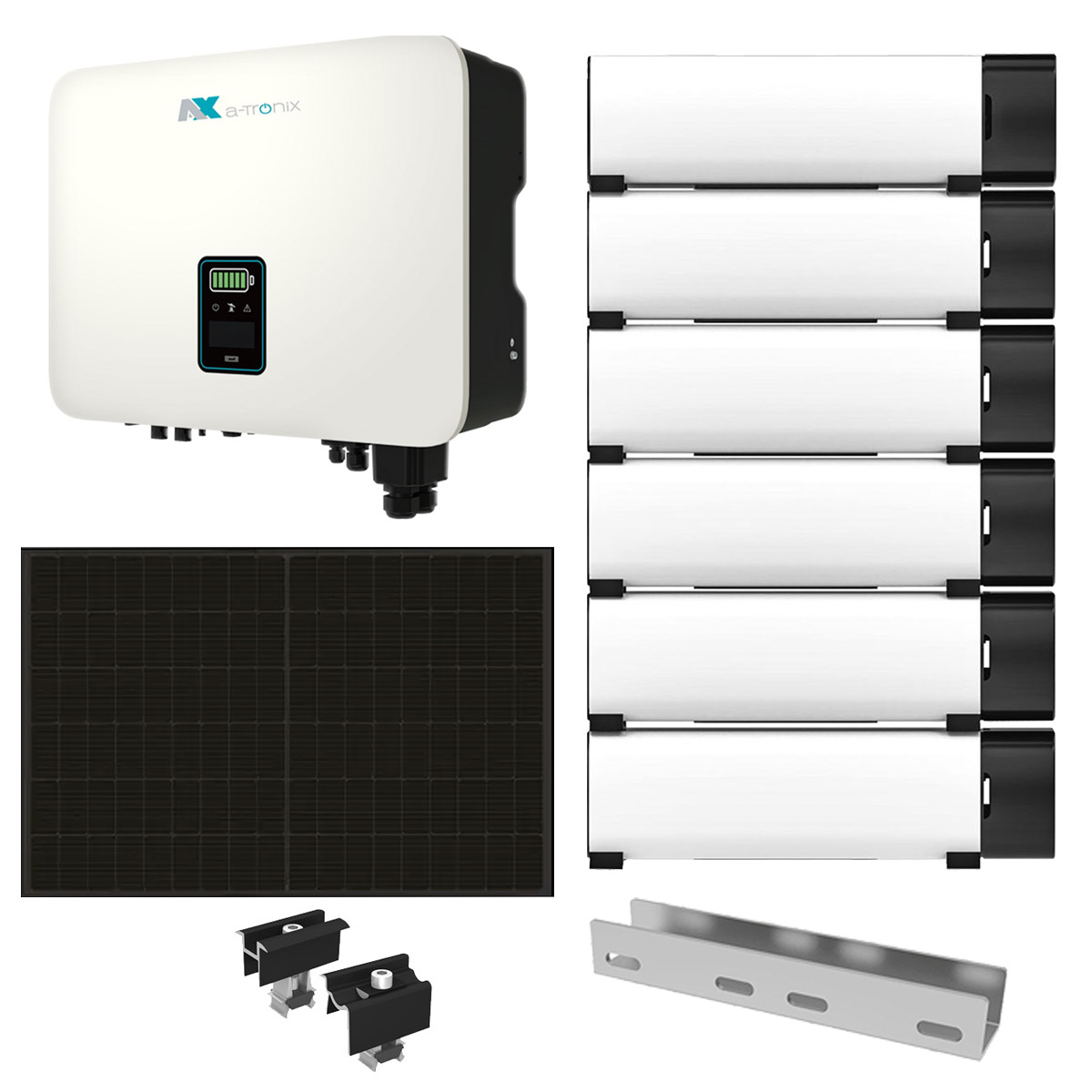 a-TroniX 10kWp PV Komplettanlage mit Solarmodulen und 11,5kWh Speicher