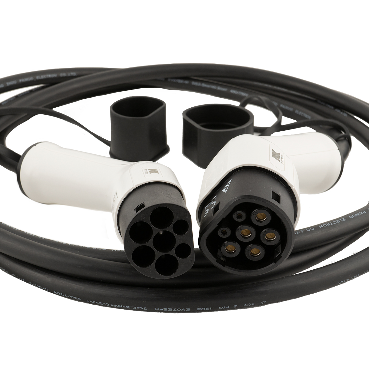 a-TroniX Ersatzkabel Ladestation für Elektroauto mit Ladesteckdose 5m 16A 3 Phasen 480V Typ 2