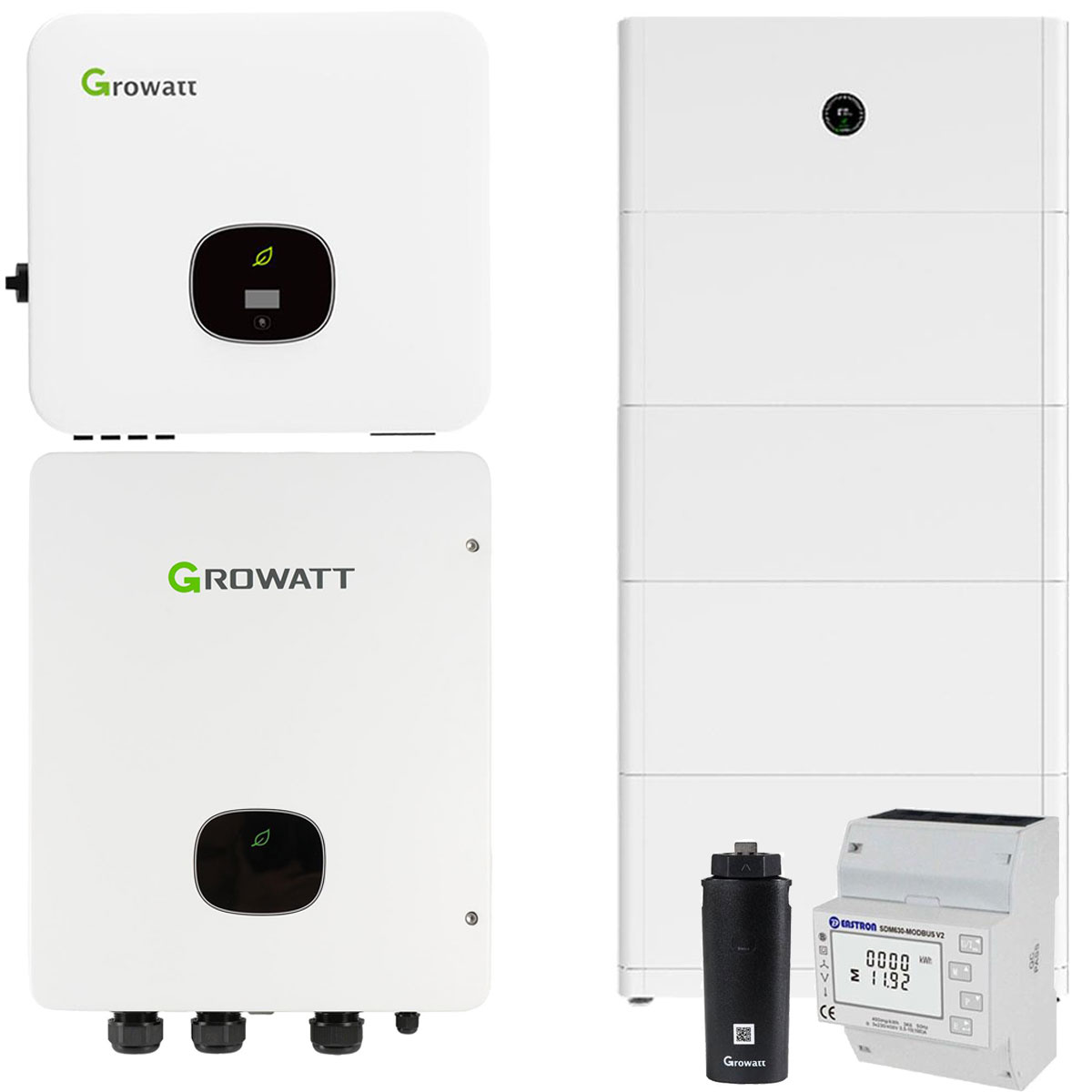 Growatt MOD 9KTL3-XH2 9kW Hybrid Wechselrichter mit 20kWh Solarspeicher-Set und Backup Box