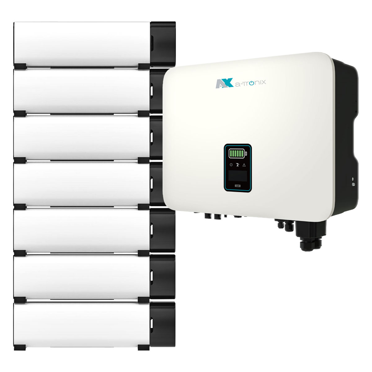 a-TroniX Hybridpower 12kW Hybrid Wechselrichter mit 13,8kWh Solarspeicher-Set