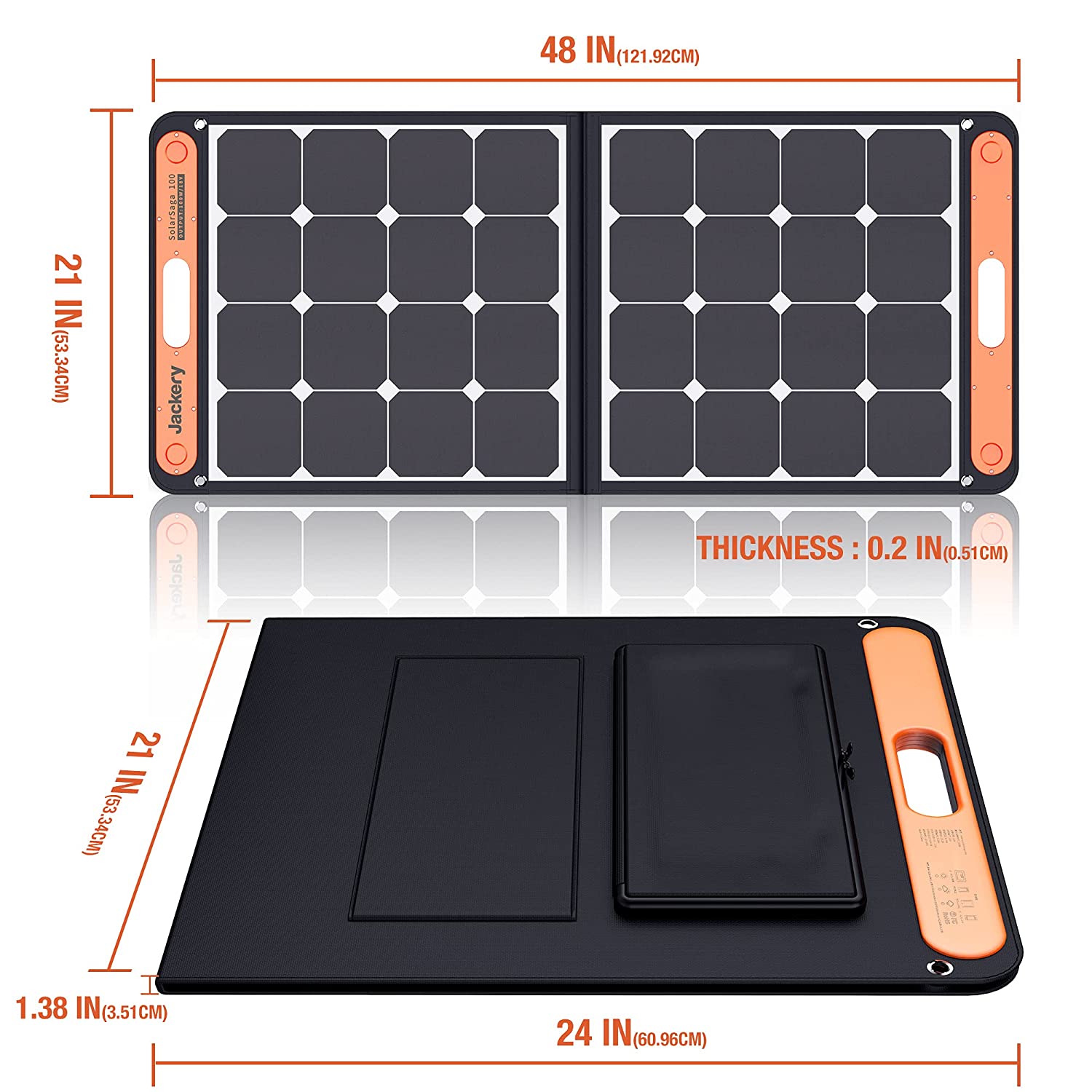 Jackery Explorer 1000 1002W Portable Powerstation mit 2xSolarSaga 100W faltbares Solarmodul