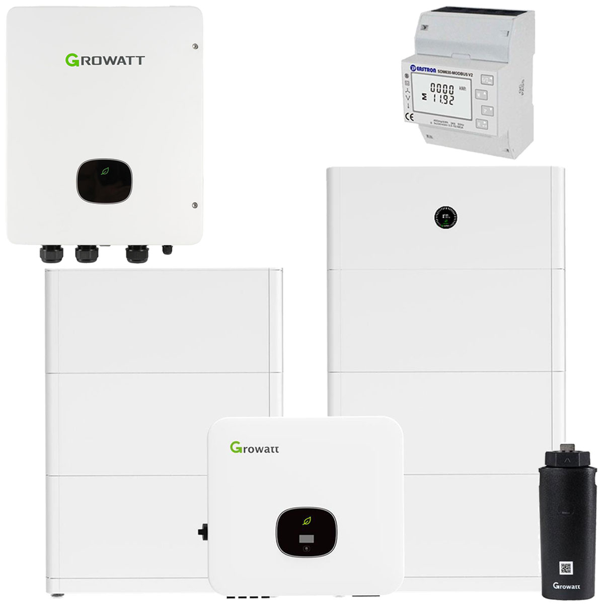 Growatt MOD 6KTL3-XH2 6kW Hybrid Wechselrichter mit 30kWh Solarspeicher-Set und Backup Box