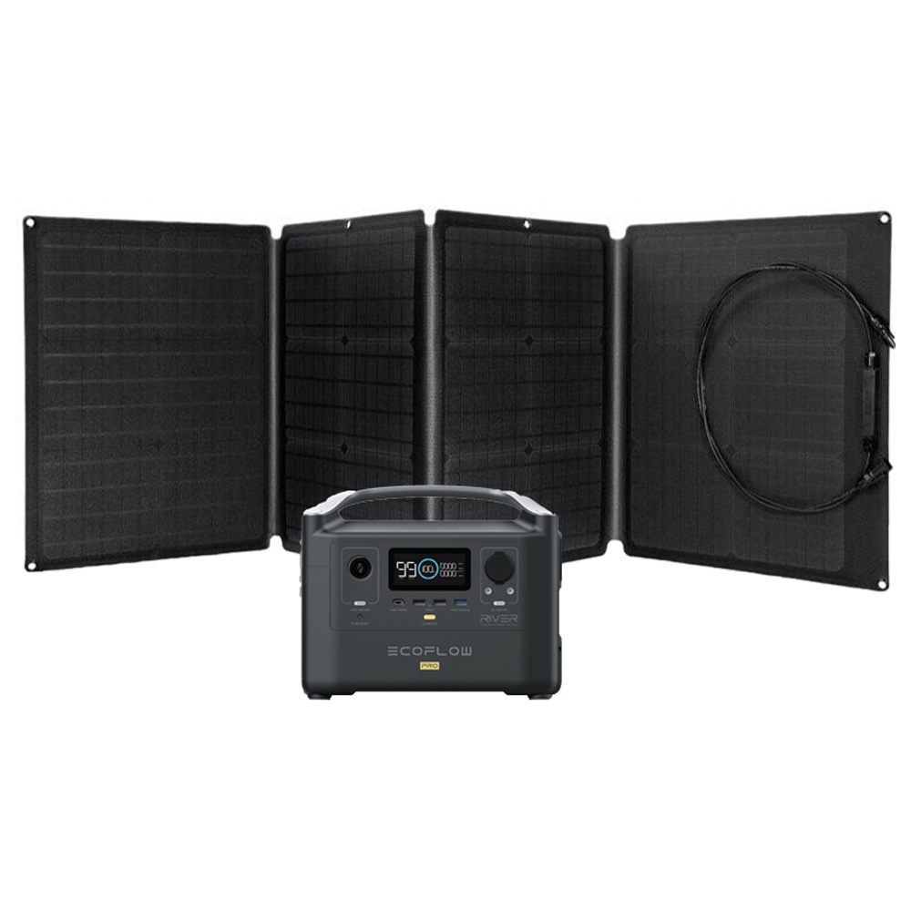 EcoFlow River Pro 720Wh Portable Powerstation mit Solarpanel 110W