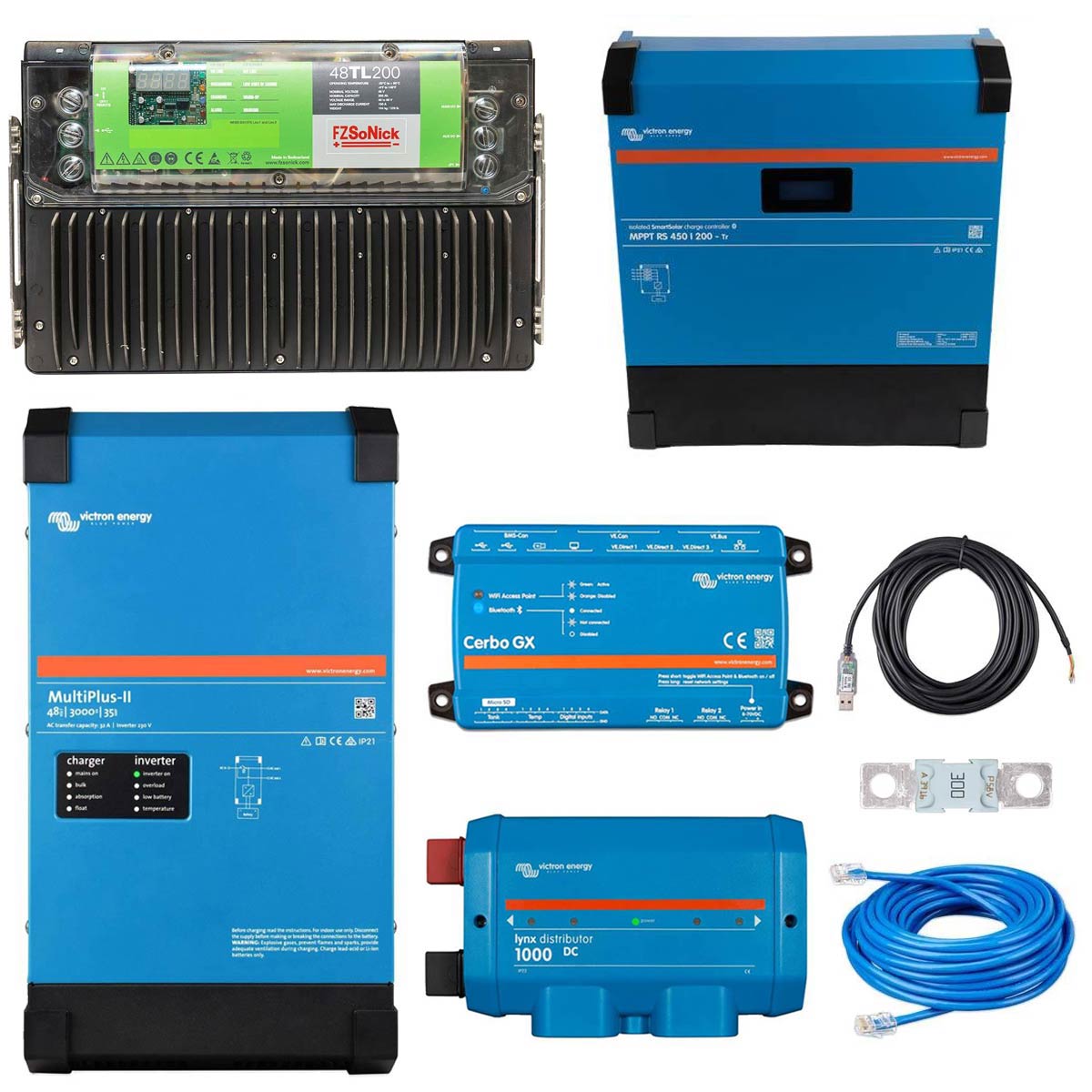 10 kWh Set Salzbatterie mit Victron MultiPlus 2 48/3000/35-32 PV-Ready bis 11,5kWp