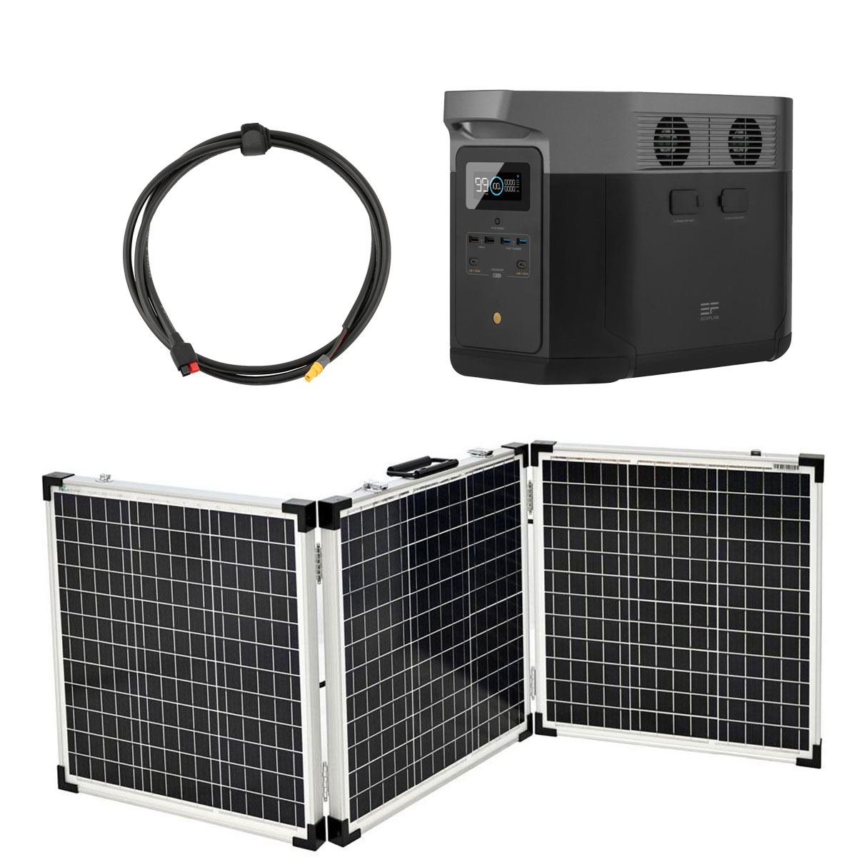 EcoFlow Delta Max 2000 2016Wh Portable Powerstation mit 150W Solarkoffer