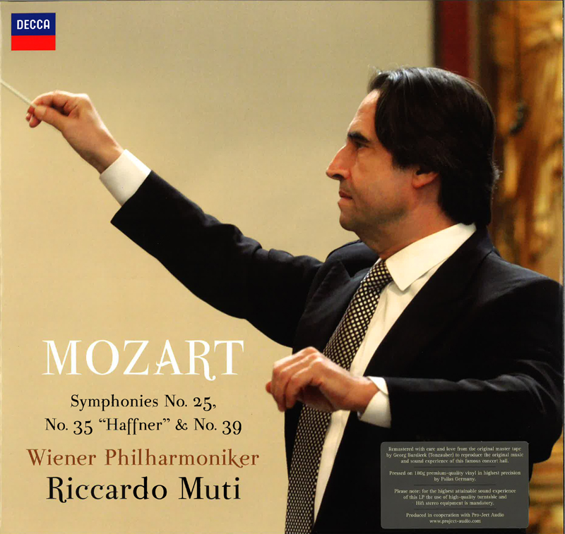 Pro-Ject Vinyl - Riccardo Muti - Mozart Sinfonien Nr. 25, 35, 39 Schallplatte