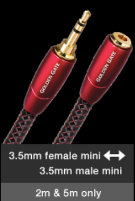 AudioQuest Golden Gate Klinke 3,5 mm female-Klinke 3,5 mm male