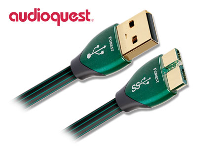 AudioQuest Forest USB Kabel (USB 3,0 A - USB 3,0 Micro plug) 0,75 m