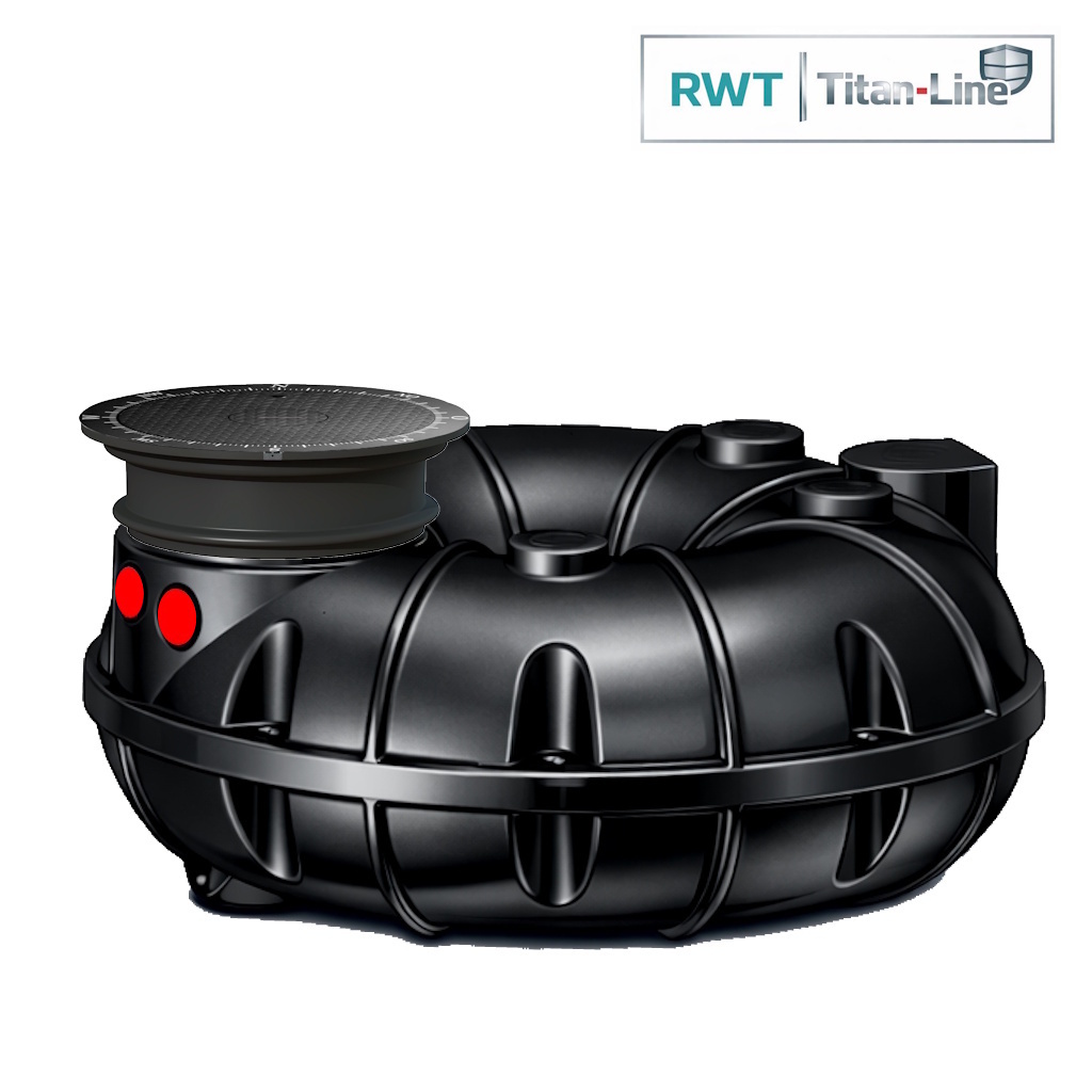 1500 Liter Titan Zisterne Flachtank ohne Kies einbaubar für Regenwasser