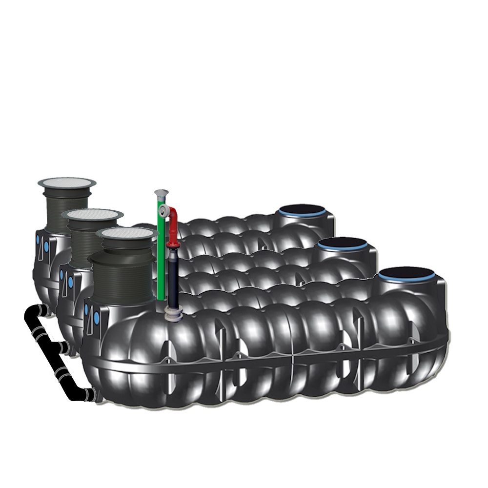 30 m³ NEO Flachtank Batterie (3 x 10 m³) Löschwassertank inkl. Kranentladung* 