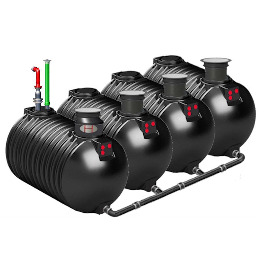 60 m³ Löschwasserzisterne Mehrbehältertank einfacher Einbau