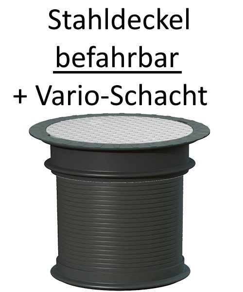 DN600 - Stahldeckel befahrbar + Vario-Schacht