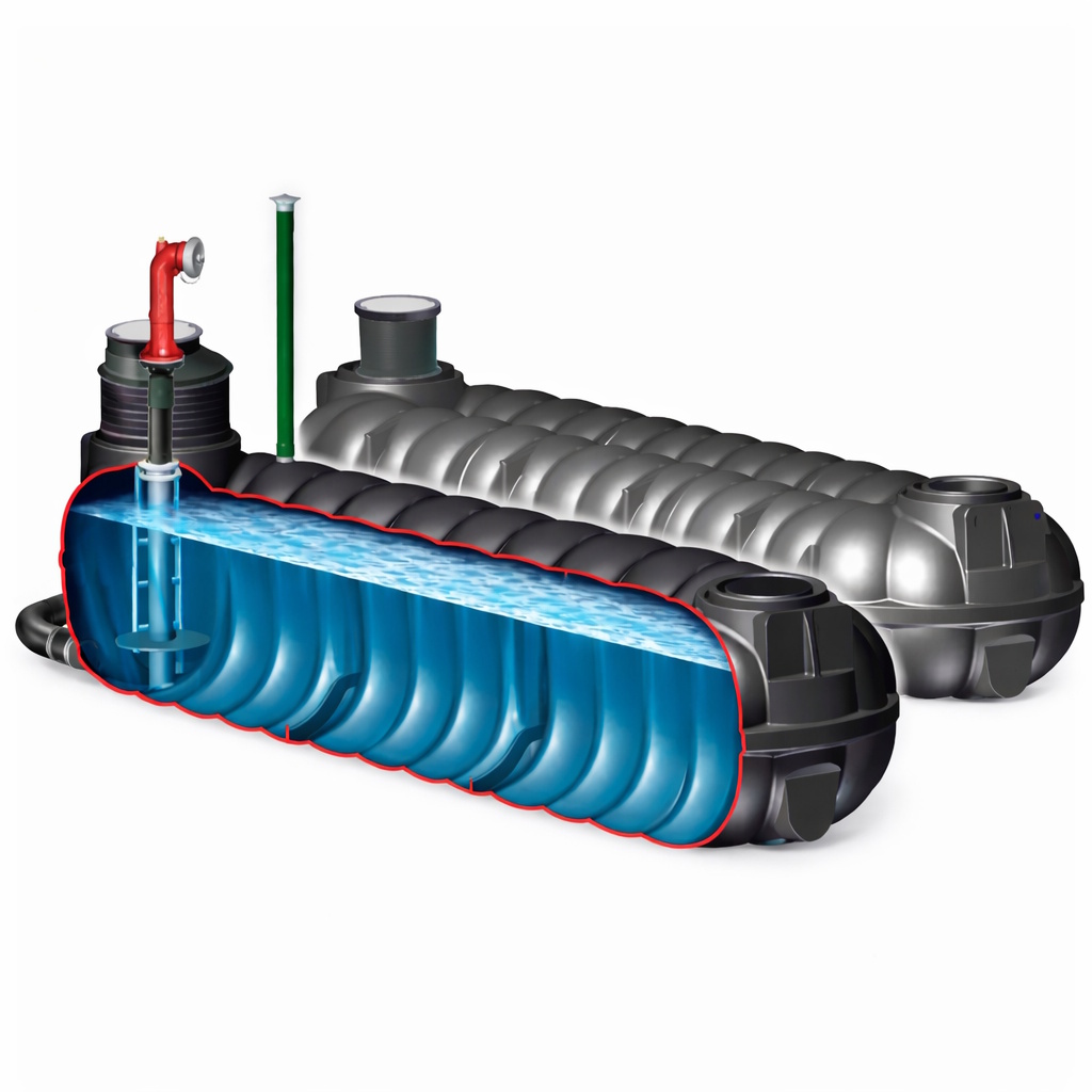 Batterietank 20 m³ Flachtank für Löschwasser
