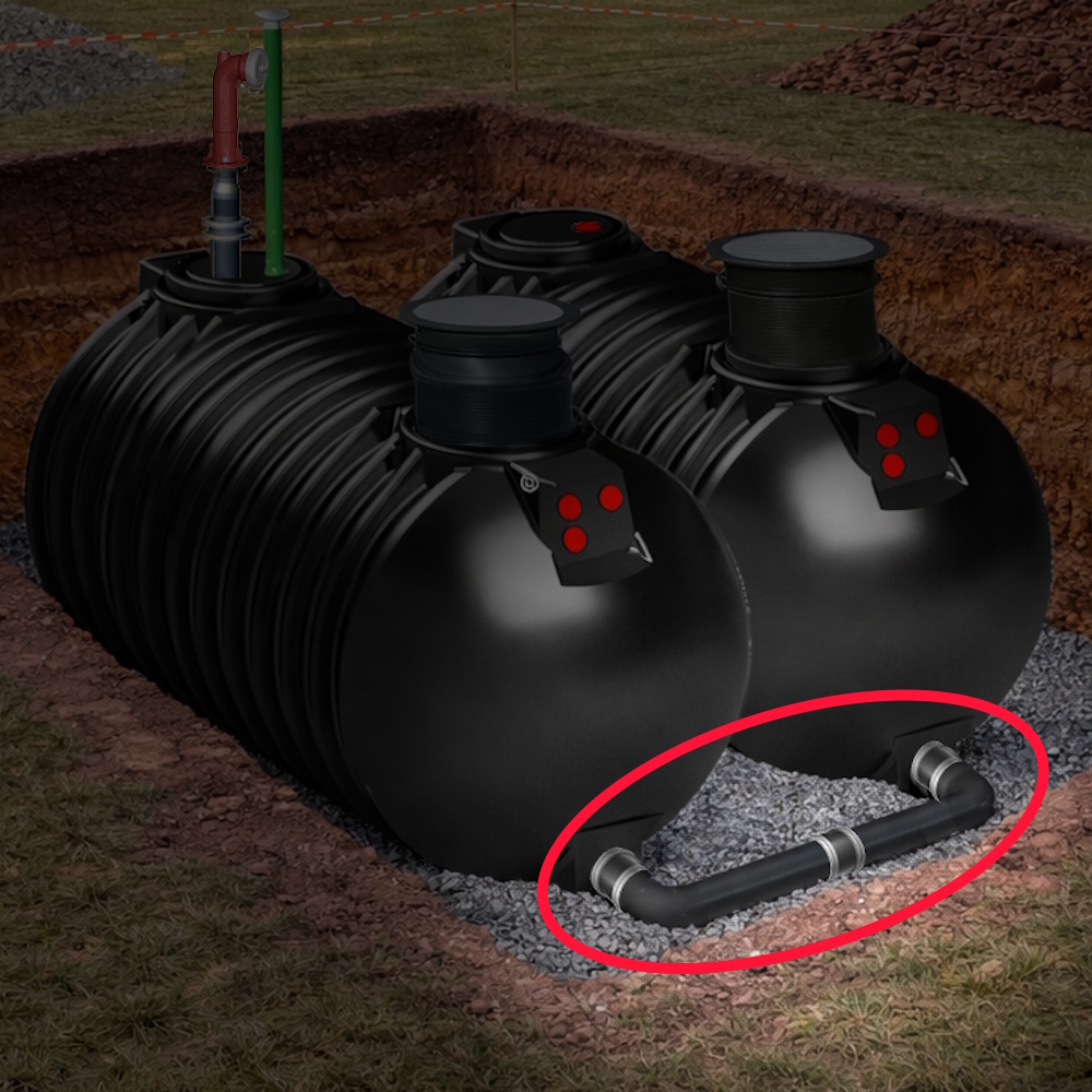 PE Profi-Kopplung für Löschwassertanks (2 Tanks)