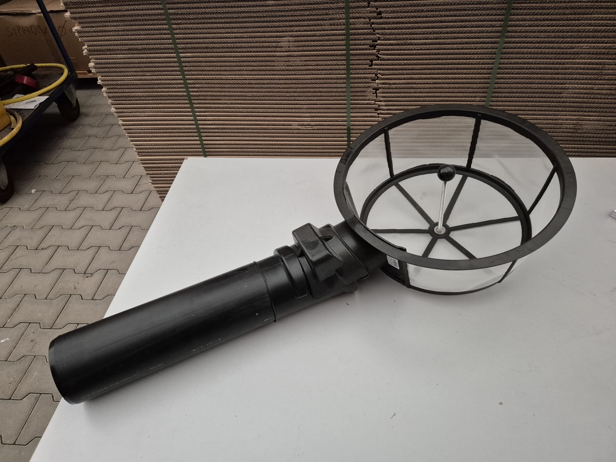 3P Flachtankfilterkorb mit Aushebestange und Einhängevorrichtung