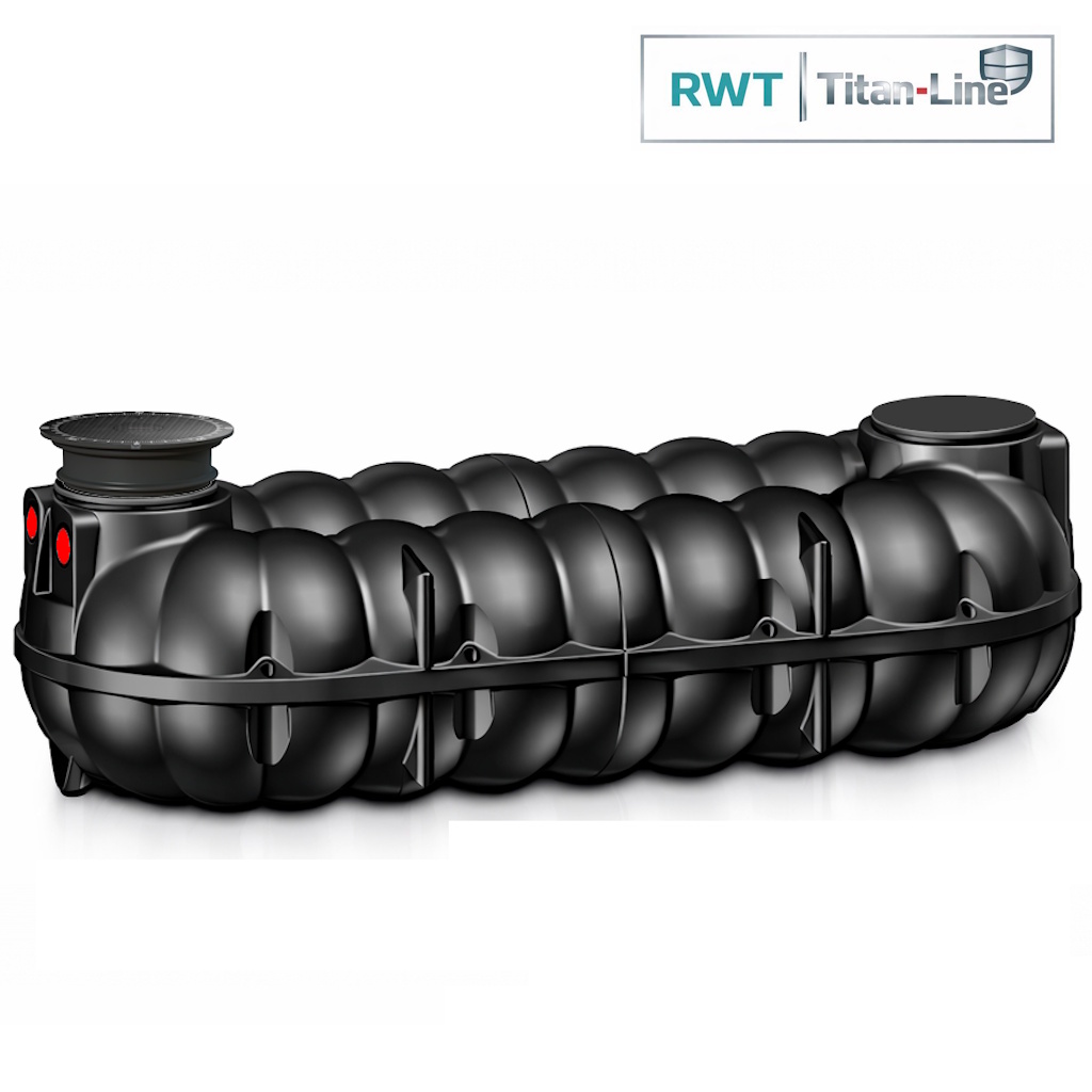 10000 Liter Titan Zisterne Flachtank ohne Kies einbaubar für Regenwasser