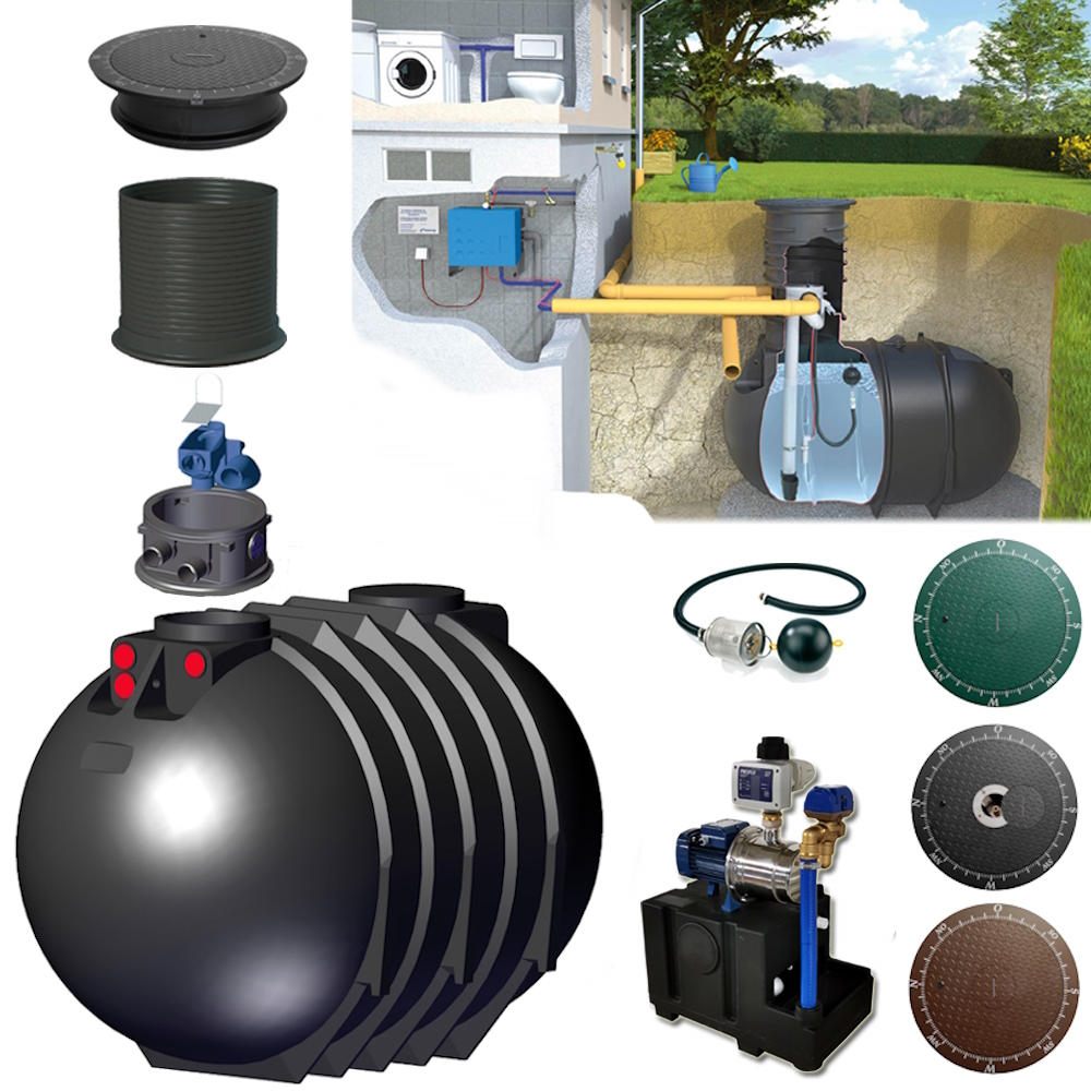 10000 L Classic Tank Hausanlage mit Systemsteuerung inkl. Kranentladung*