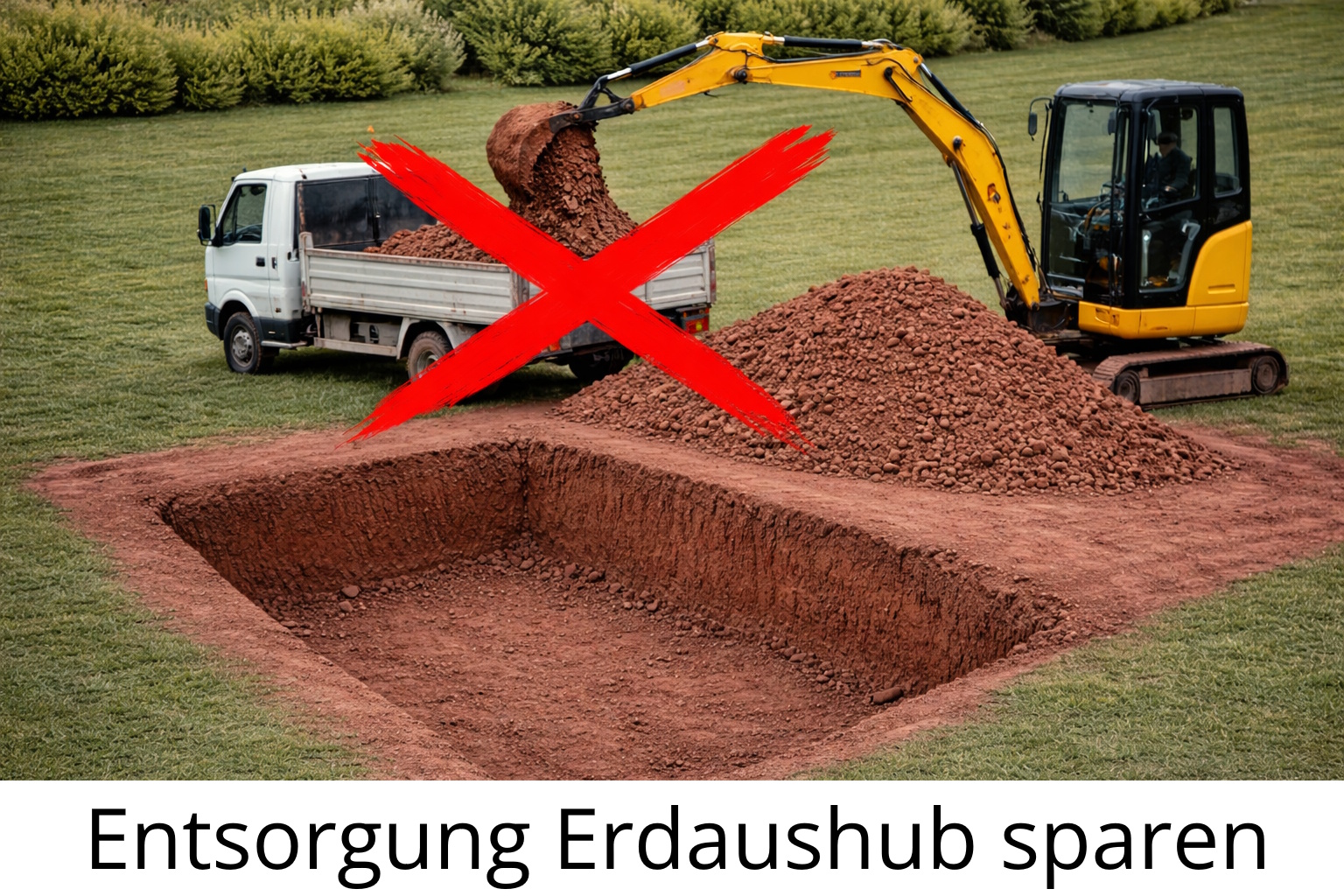 Einsprung Erdaushub bei Titan-Line Zisternen