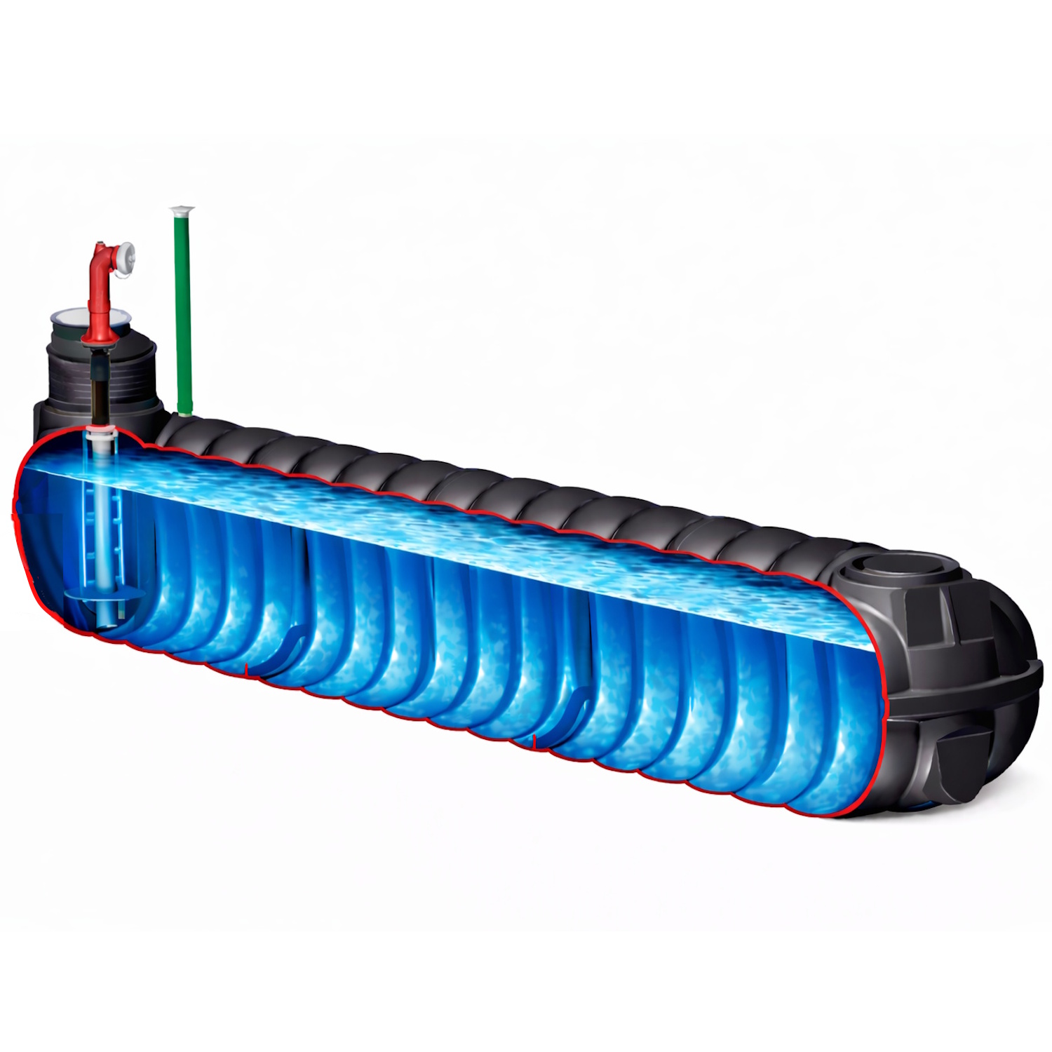 Löschwasserzisterne 30 m³ Flachtank NEO