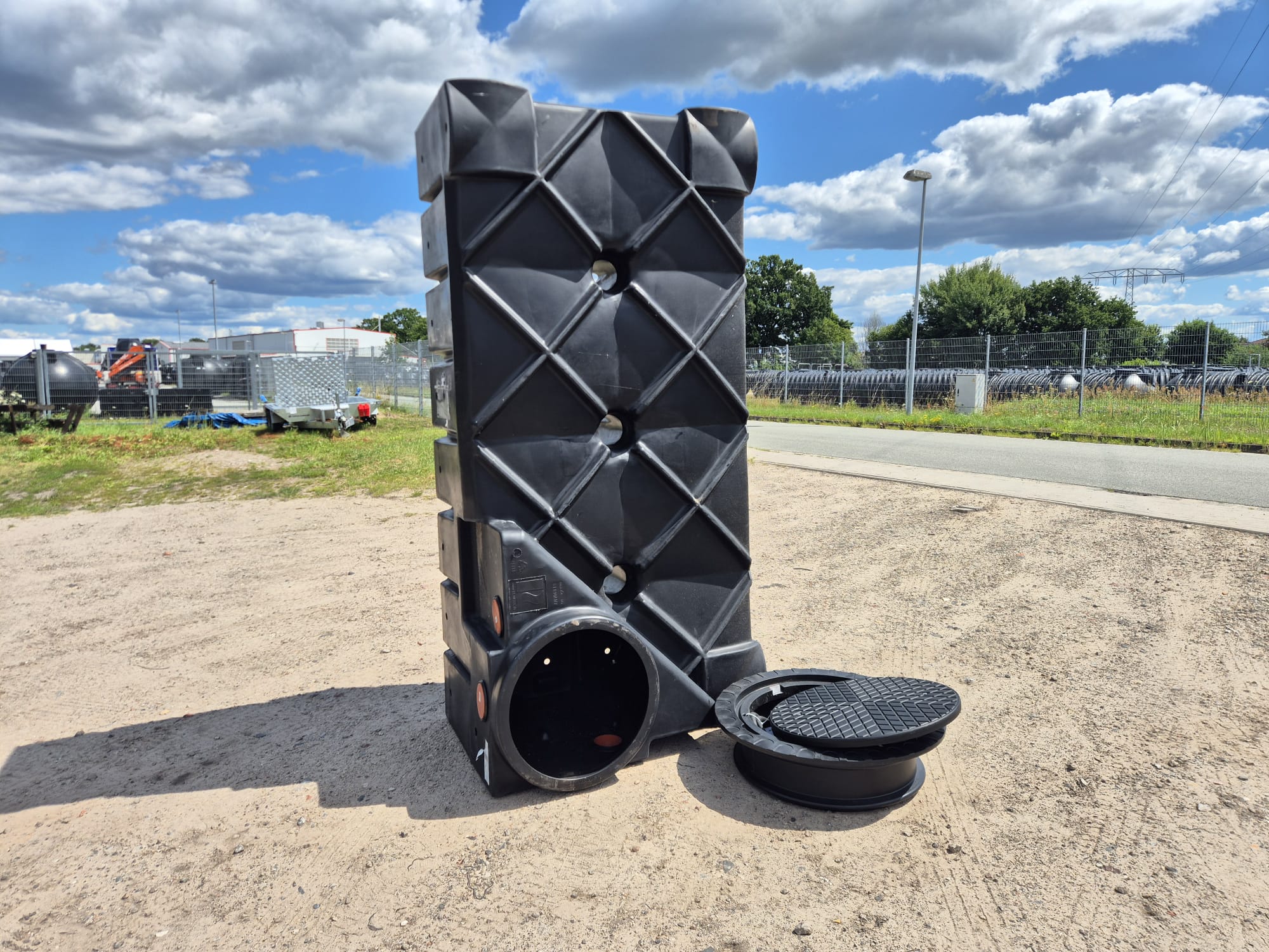 Versickerungs-Rigolenset 1500L INSPECT-BLOCK inkl. Thermodeckel & Schacht 20cm
