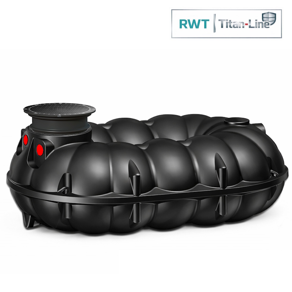 5000 Liter Titan Zisterne Flachtank ohne Kies einbaubar für Regenwasser