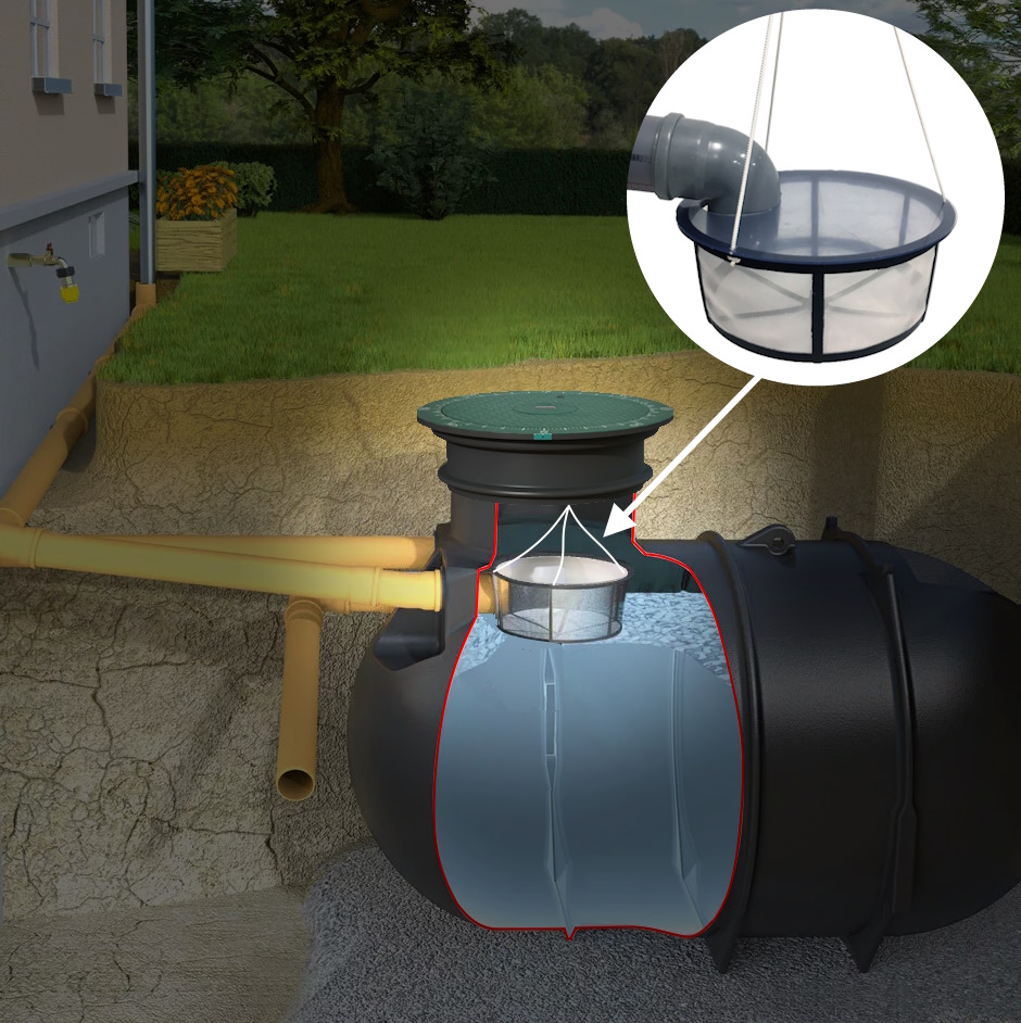 Zisterne Set mit Filter Regenwassertank 4300 inkl. Entladung*