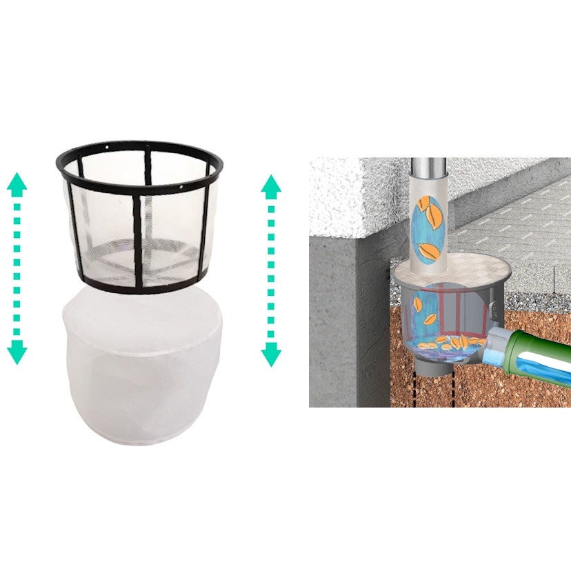 Mikrofilter Pro - Überzug für Fallrohr Bodenfilter