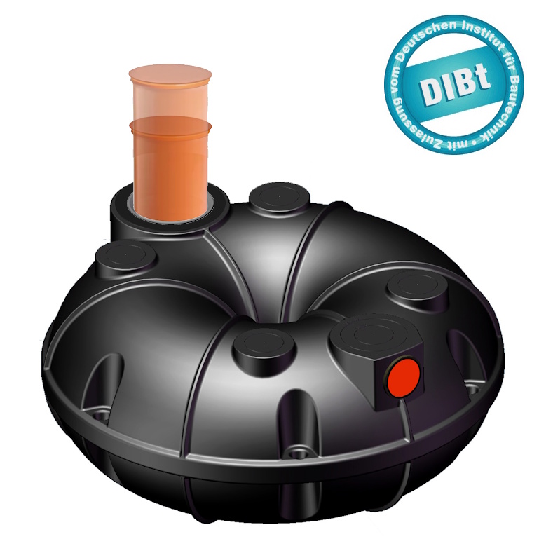 800 L Abwassertank TORUS Flachtank mit DIBT  inkl. Entladung*