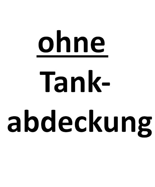 ohne Tankabdeckung (Schachtöffnung ∅ 600 mm)
