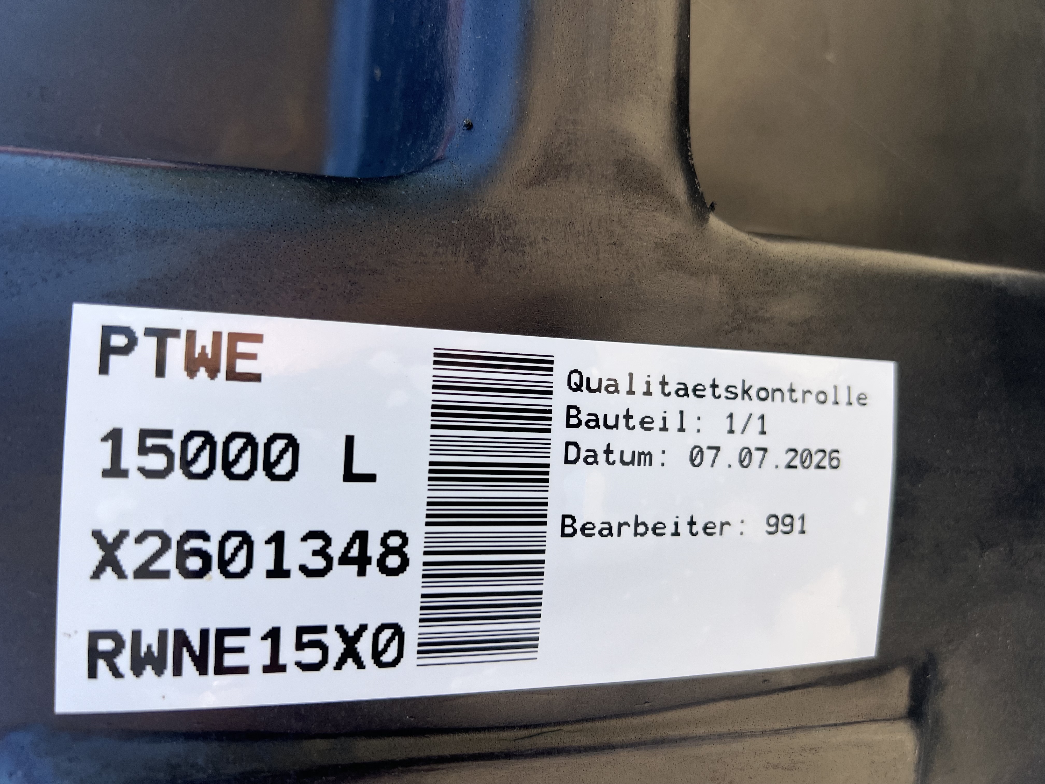 NEO Flachtank 15000 Liter