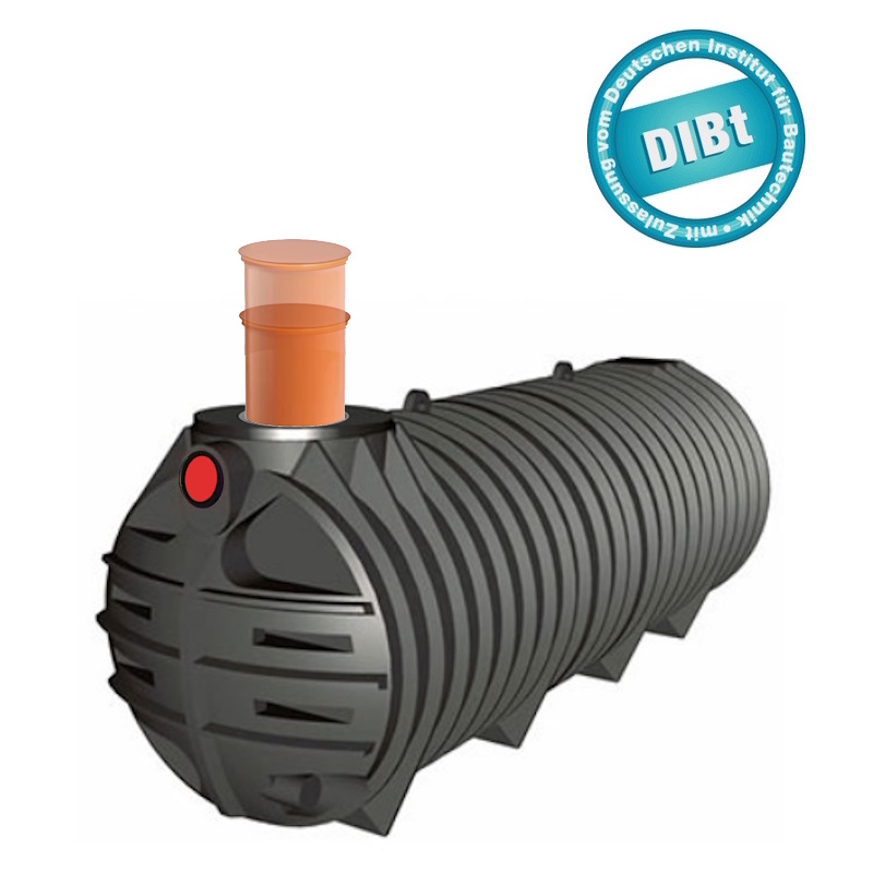 3000 L Abwassertank TUBUS Flachtank mit DIBT inkl. Kranentladung*