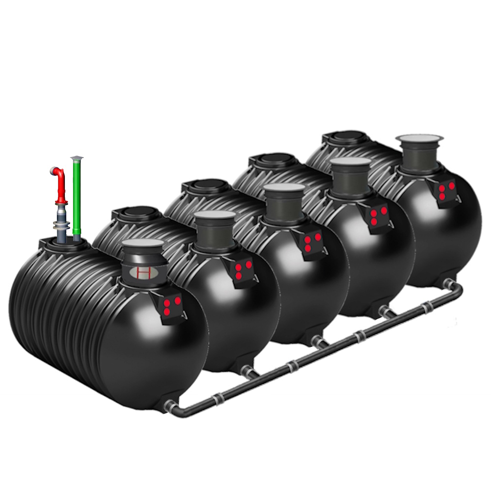 75 m³ Zisterne Löschwasser Tankbatterie a 15 m³