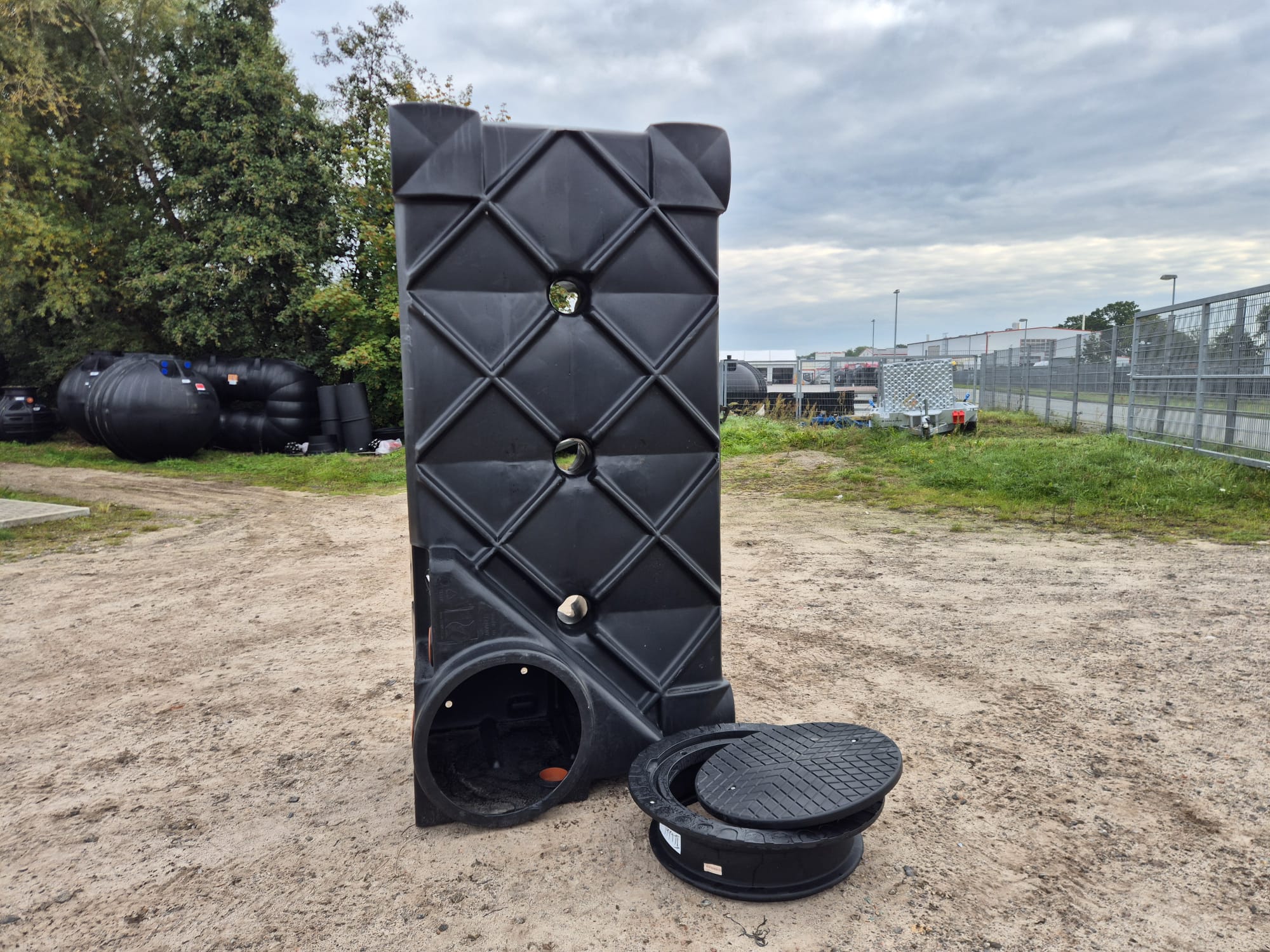 Versickerungs-Rigolenset 1500L INSPECT-BLOCK inkl. Thermodeckel & Schacht 20cm 