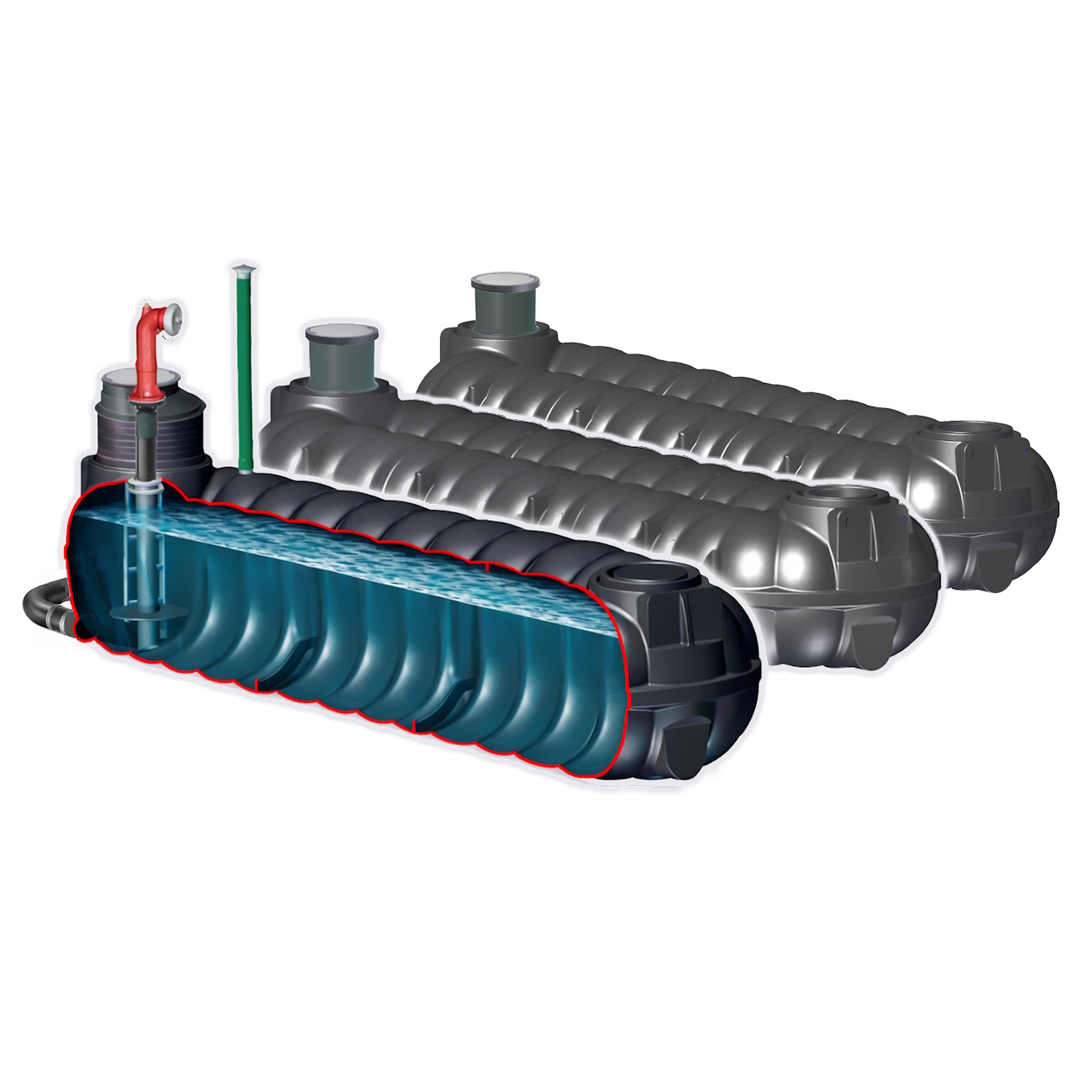 Batterietank Loeschwasser Flachtank 30000L