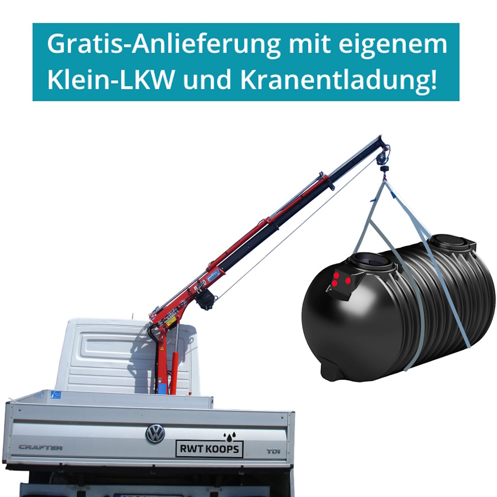 Zisterne inkl. Kranentladung
