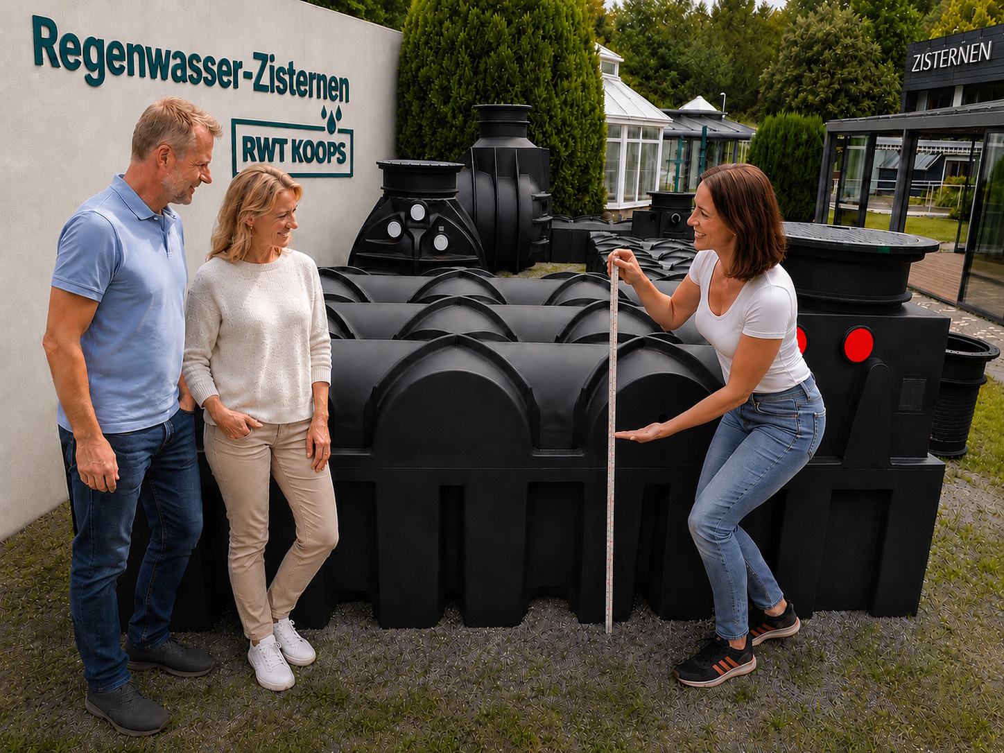 persönliche Fachberatung für Regenwasserzisternen vor Ort