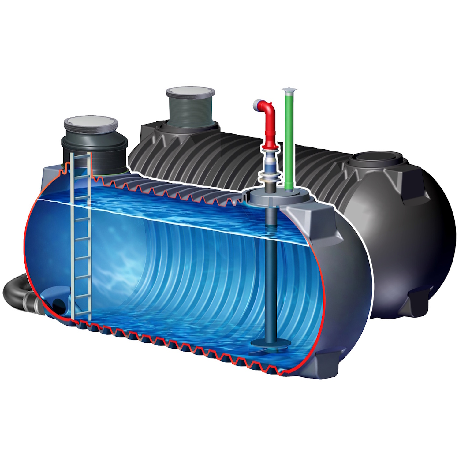 Löschwassertanks und Löschwasserbehälter von 15m³ bis 500m³
