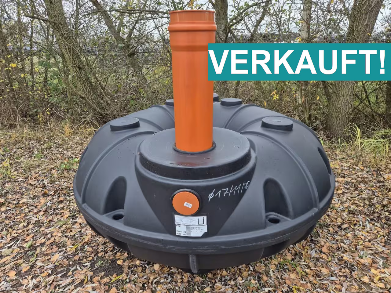  Abwassersammelgrube Torus 1500L mit DIBT Zulassung & Standardschacht DN200 