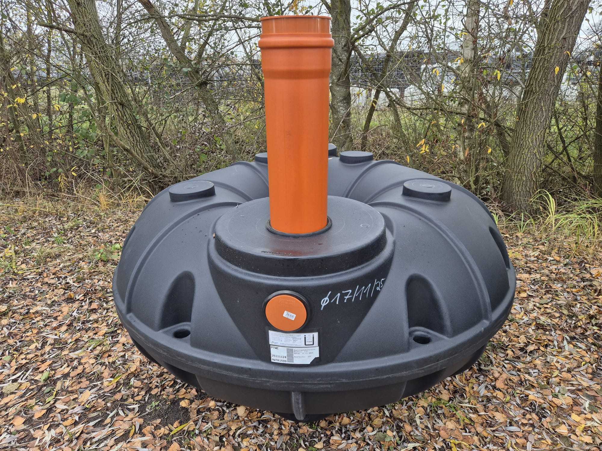  Abwassersammelgrube Torus 1500L mit DIBT Zulassung & Standardschacht DN200 