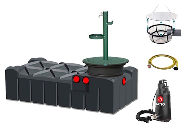 Regenwasserzisterne & Regenwassertank Komplettset von RWT