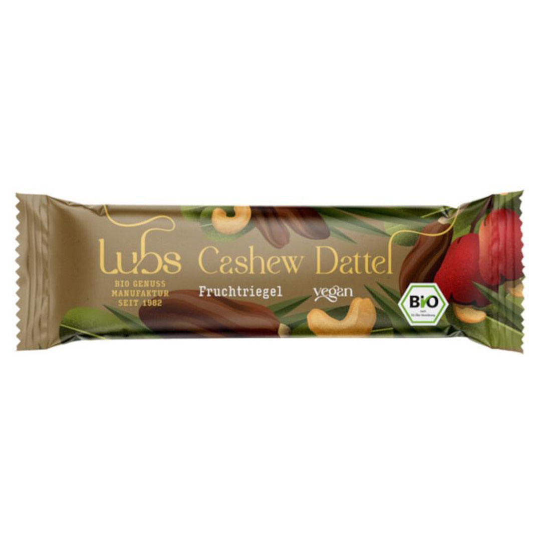 Fruchtriegel Cashew-Dattel bio Lubs 24x40g