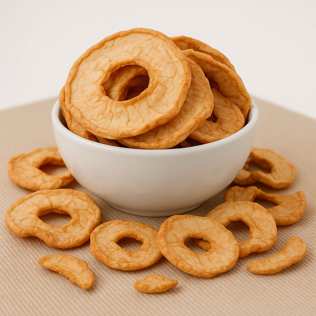 Dried apple ring snack
