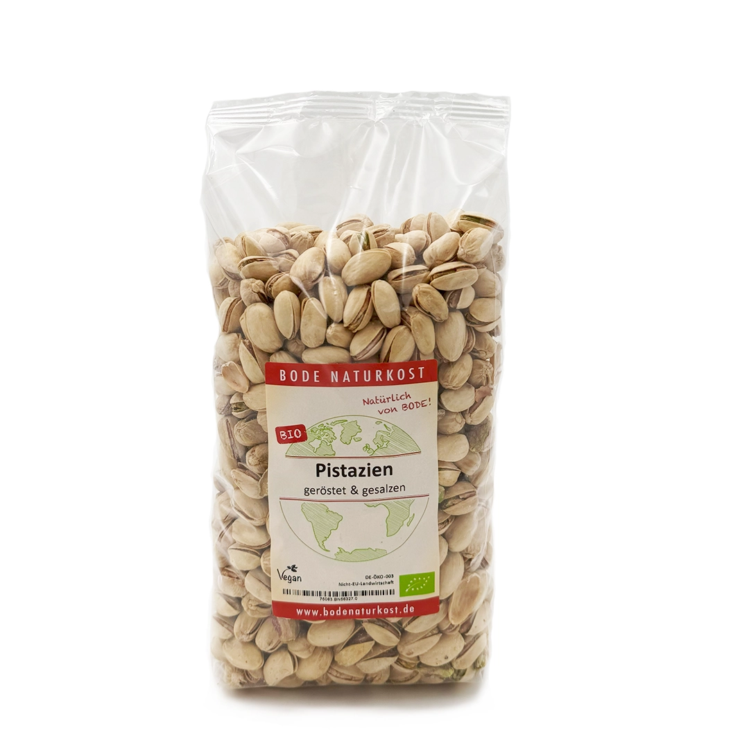 Pistazien geröstet gesalzen in Schale bio 1kg