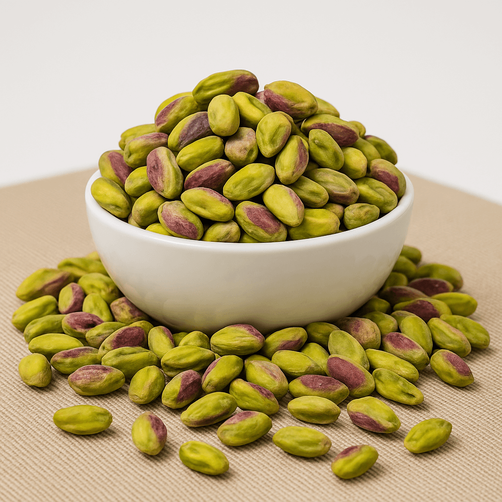 Pistazienkerne grün mit Haut bio