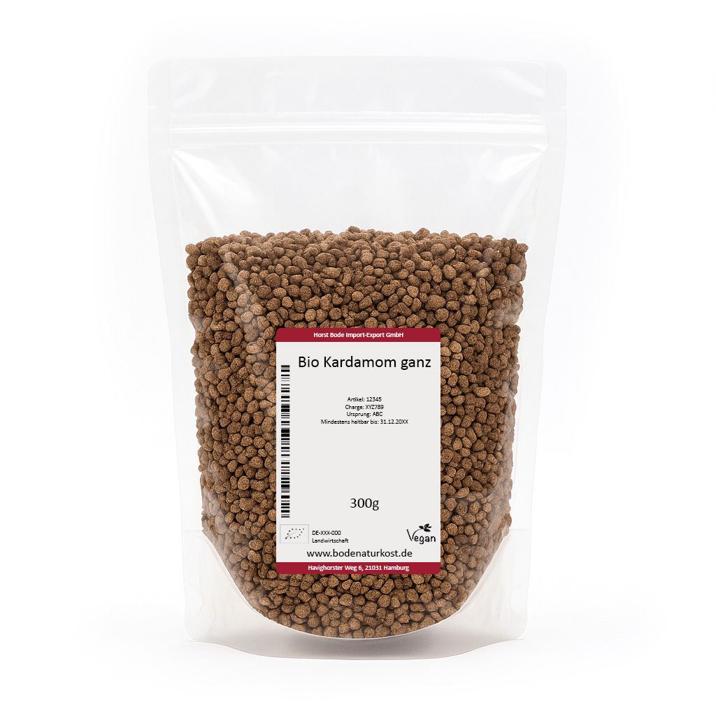 Kardamomsaat ganz ohne Schale bio 300g