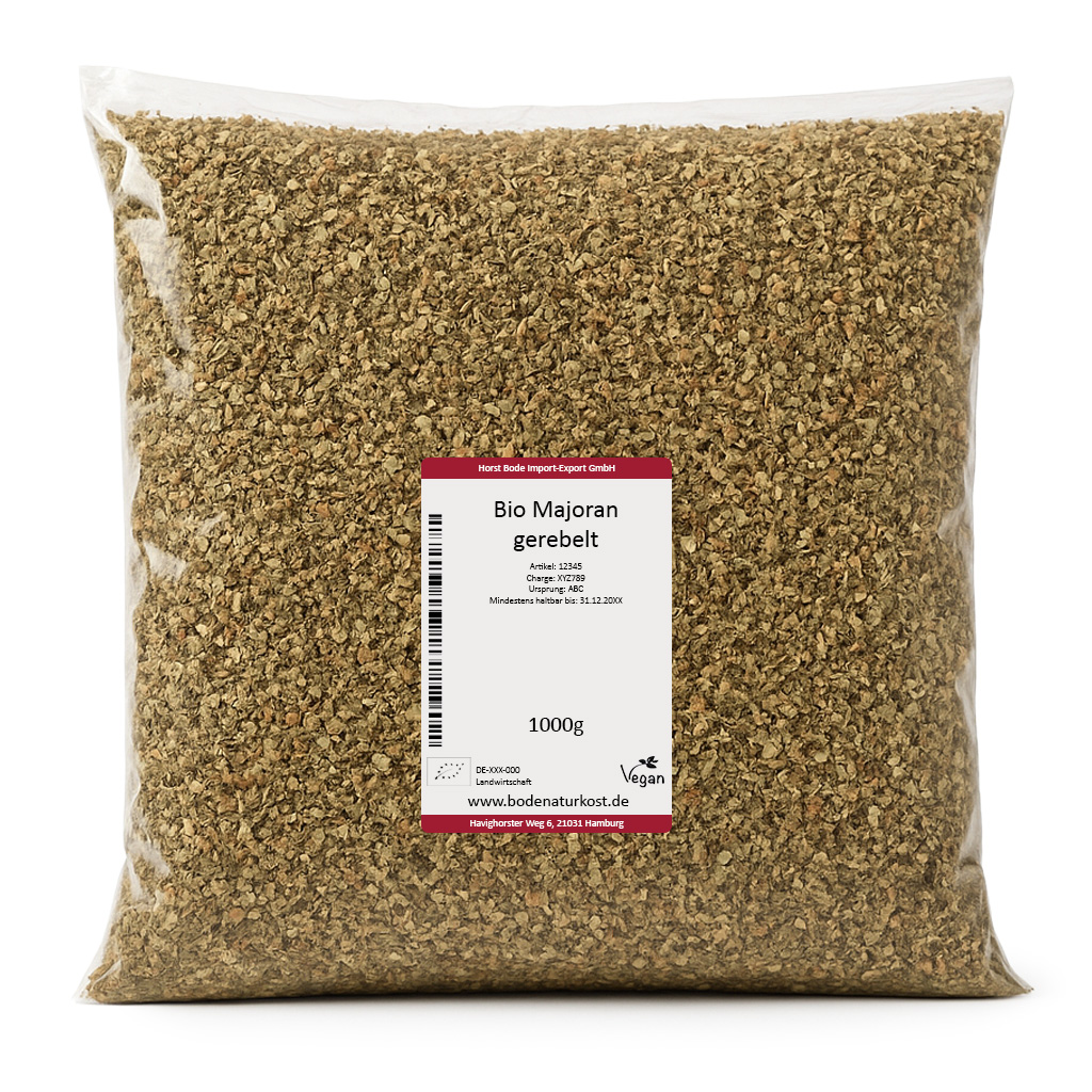 Beutel mit Bio Majoran 1000g